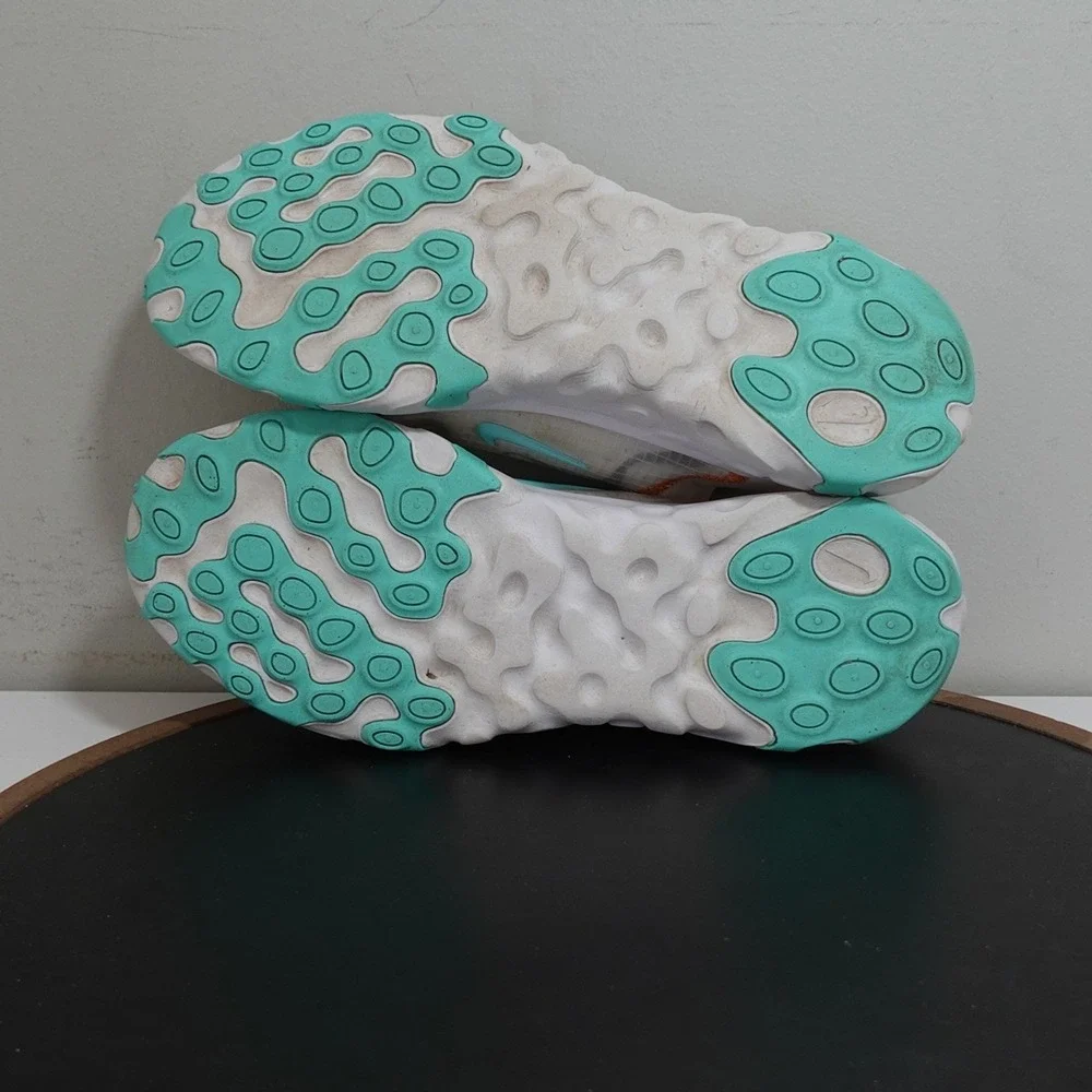 Nike React WR ISPA Women 9 Running Shoes White‎ Gray Teal Lightweight Casual